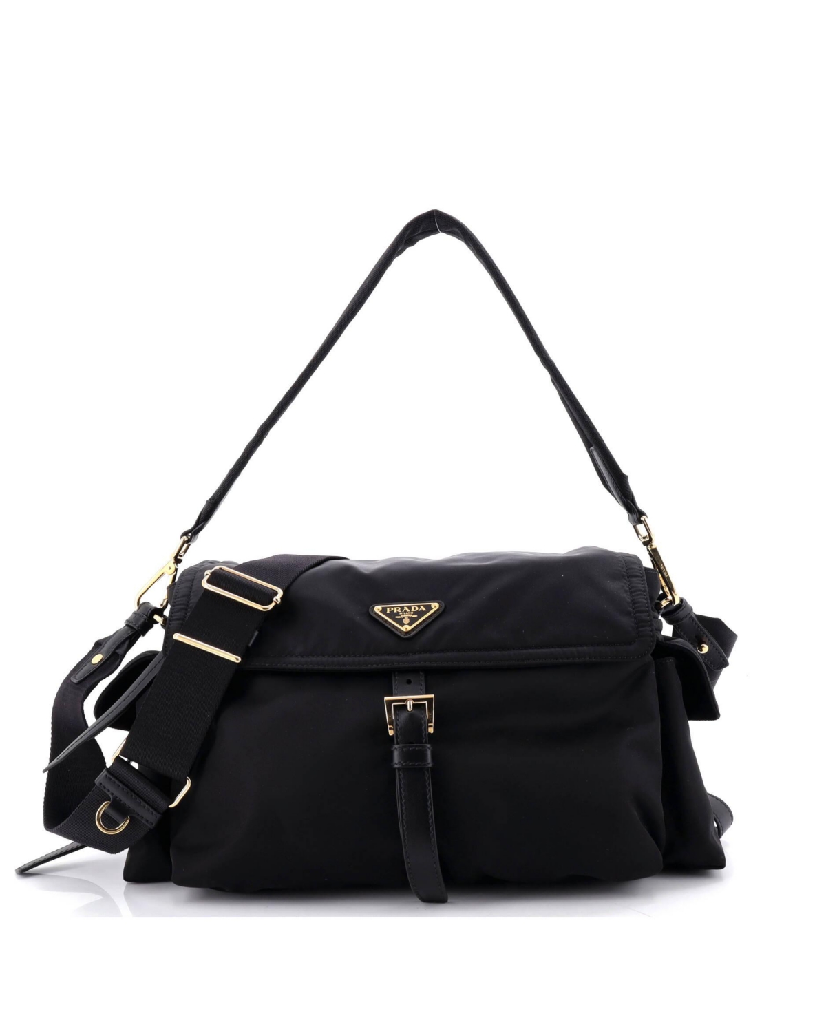 Pre-Owned Prada Medium Explore Shoulder Bag Re-Nylon – Black Pre-Owned Prada Medium Explore Shoulder Bag Re-Nylon – Black