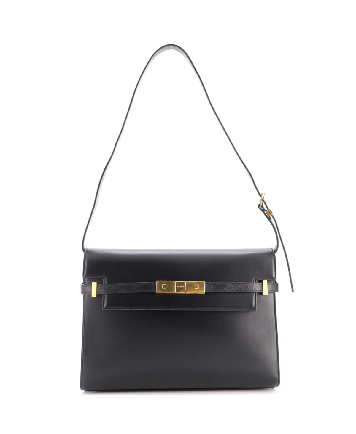Pre-Owned Saint Laurent Medium Manhattan Shoulder Bag Leather – Black Pre-Owned Saint Laurent Medium Manhattan Shoulder Bag Leather – Black