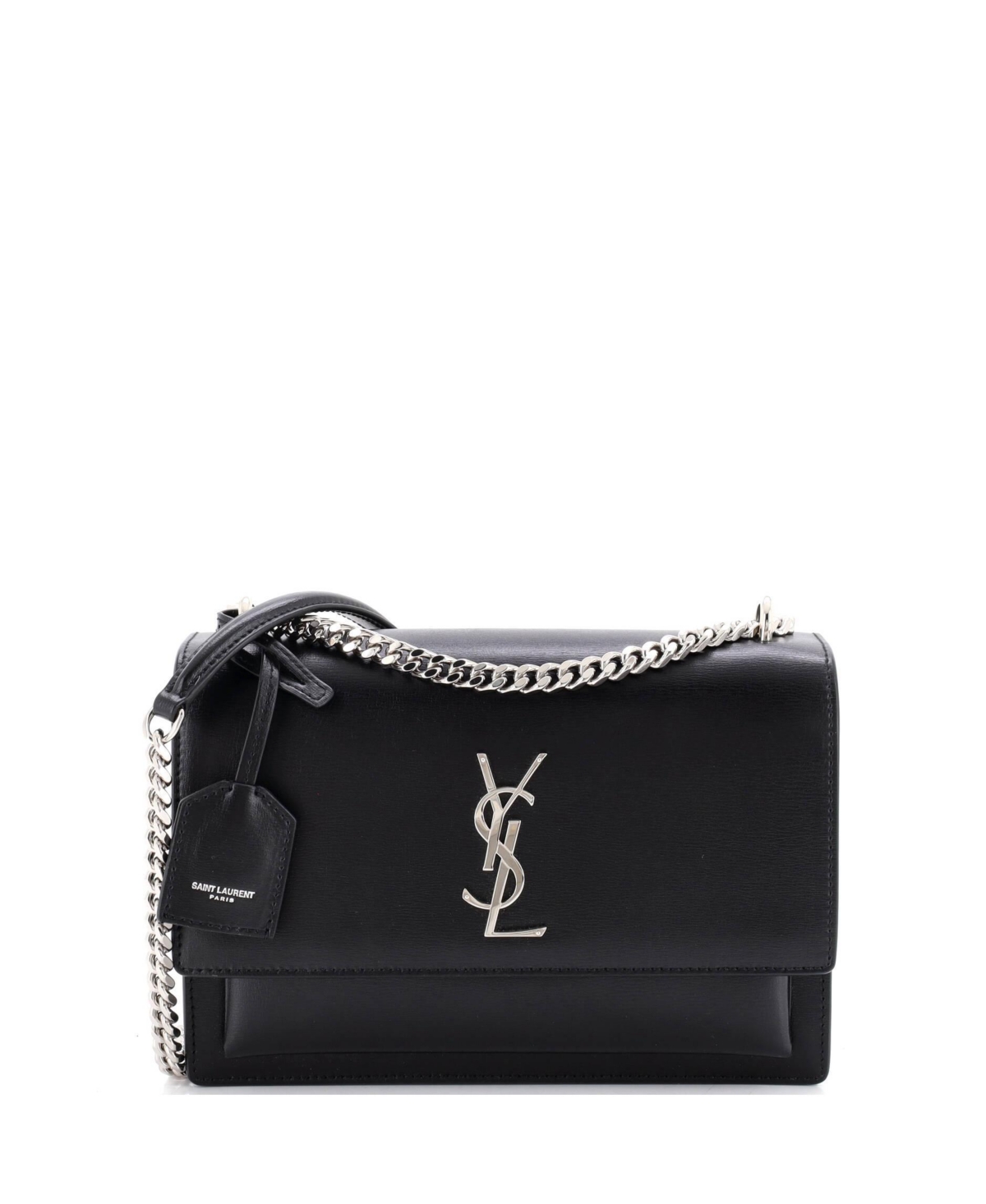 Pre-Owned Saint Laurent Medium Sunset Crossbody Bag Leather – Black Pre-Owned Saint Laurent Medium Sunset Crossbody Bag Leather – Black