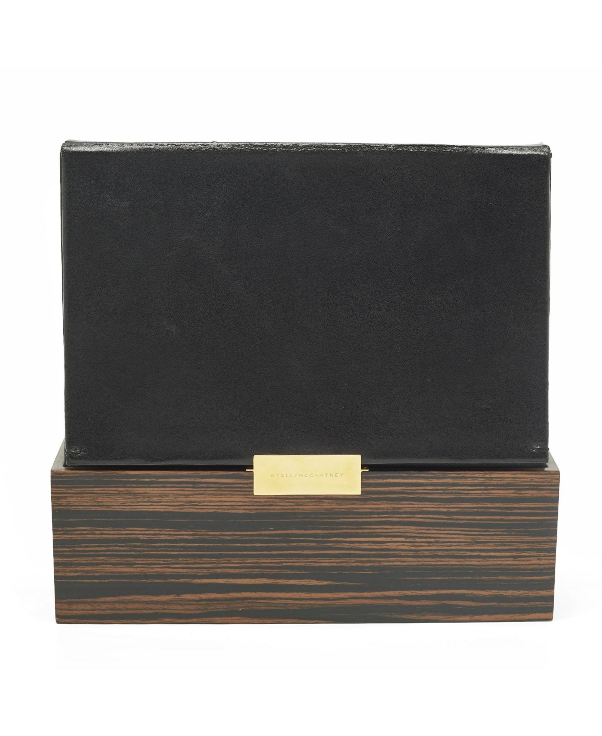 Pre-Owned Stella McCartney Women’s Faux Leather and Wood-Effect Box Clutch – Black Pre-Owned Stella McCartney Women’s Faux Leather and Wood-Effect Box Clutch – Black