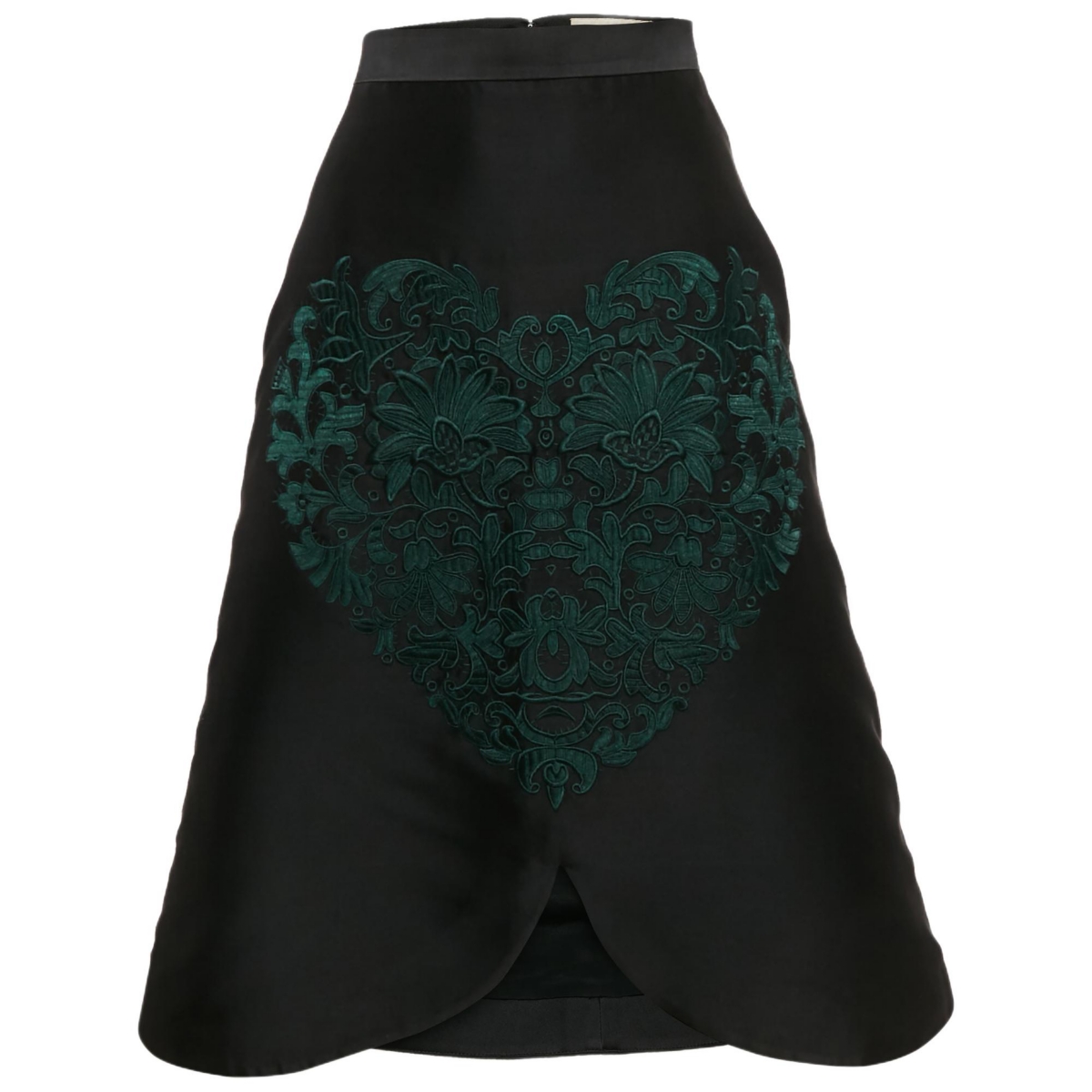 Pre-Owned Stella Mccartney Women’s Black Embroidered Silk Blend Midi Skirt Pre-Owned Stella Mccartney Women’s Black Embroidered Silk Blend Midi Skirt