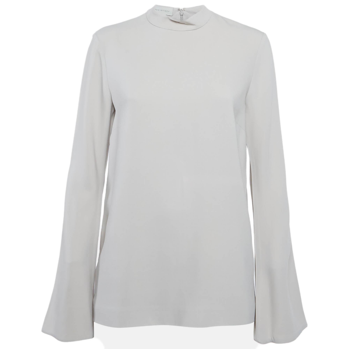 Pre-Owned Stella Mccartney Women’s Grey Crepe Flared Sleeve Blouse – Grey Pre-Owned Stella Mccartney Women’s Grey Crepe Flared Sleeve Blouse – Grey
