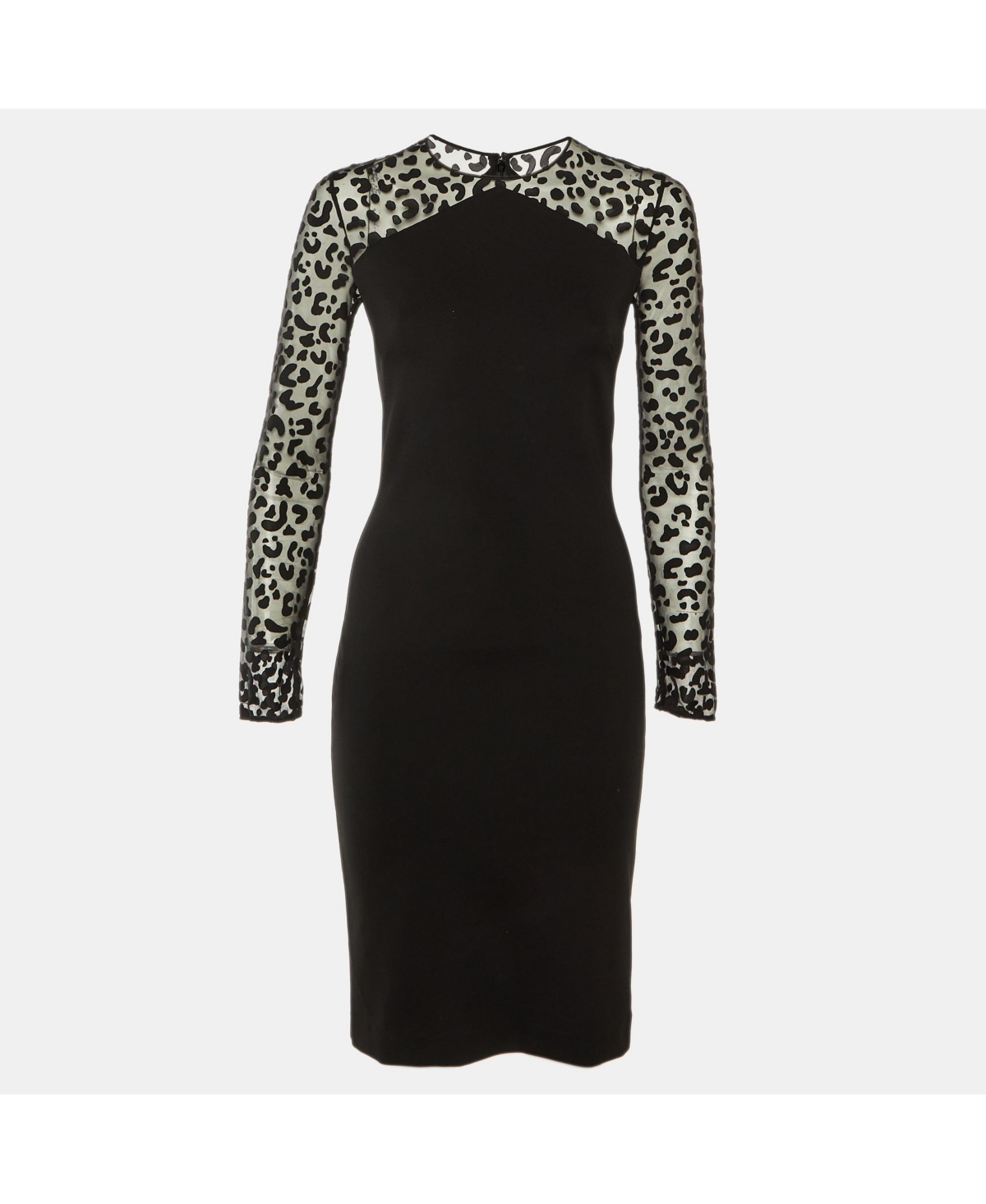 Pre-Owned Stella Mccartney Women’s Jersey and Mesh Knee Length Sheath Dress