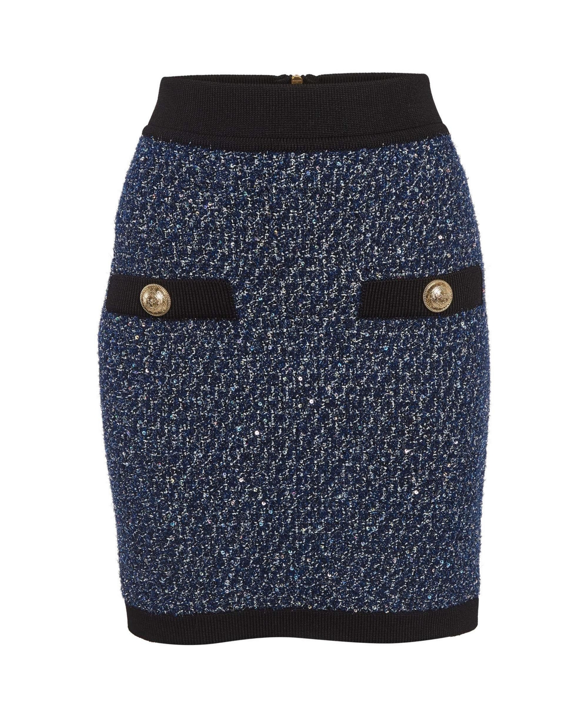 Pre-Owned Balmain Women’s Lurex Tweed Mini Skirt Pre-Owned Balmain Women’s Lurex Tweed Mini Skirt