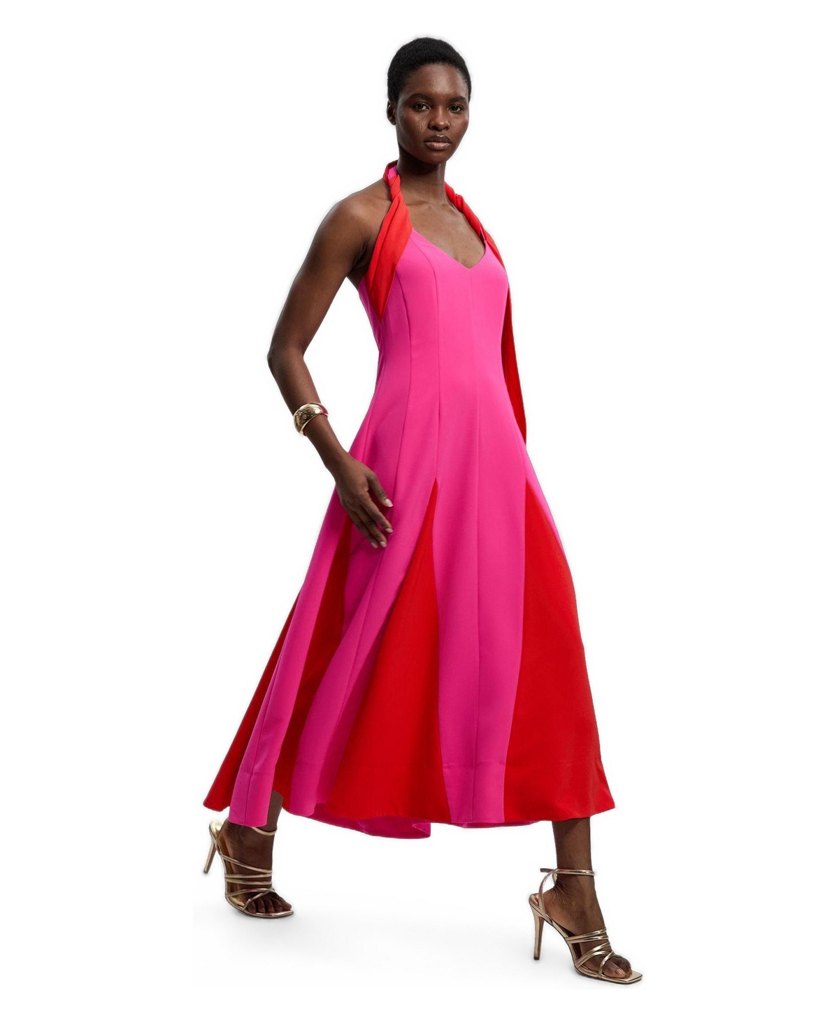 Karen Millen Women’s Maxi Dress – Pink Karen Millen Women’s Maxi Dress – Pink