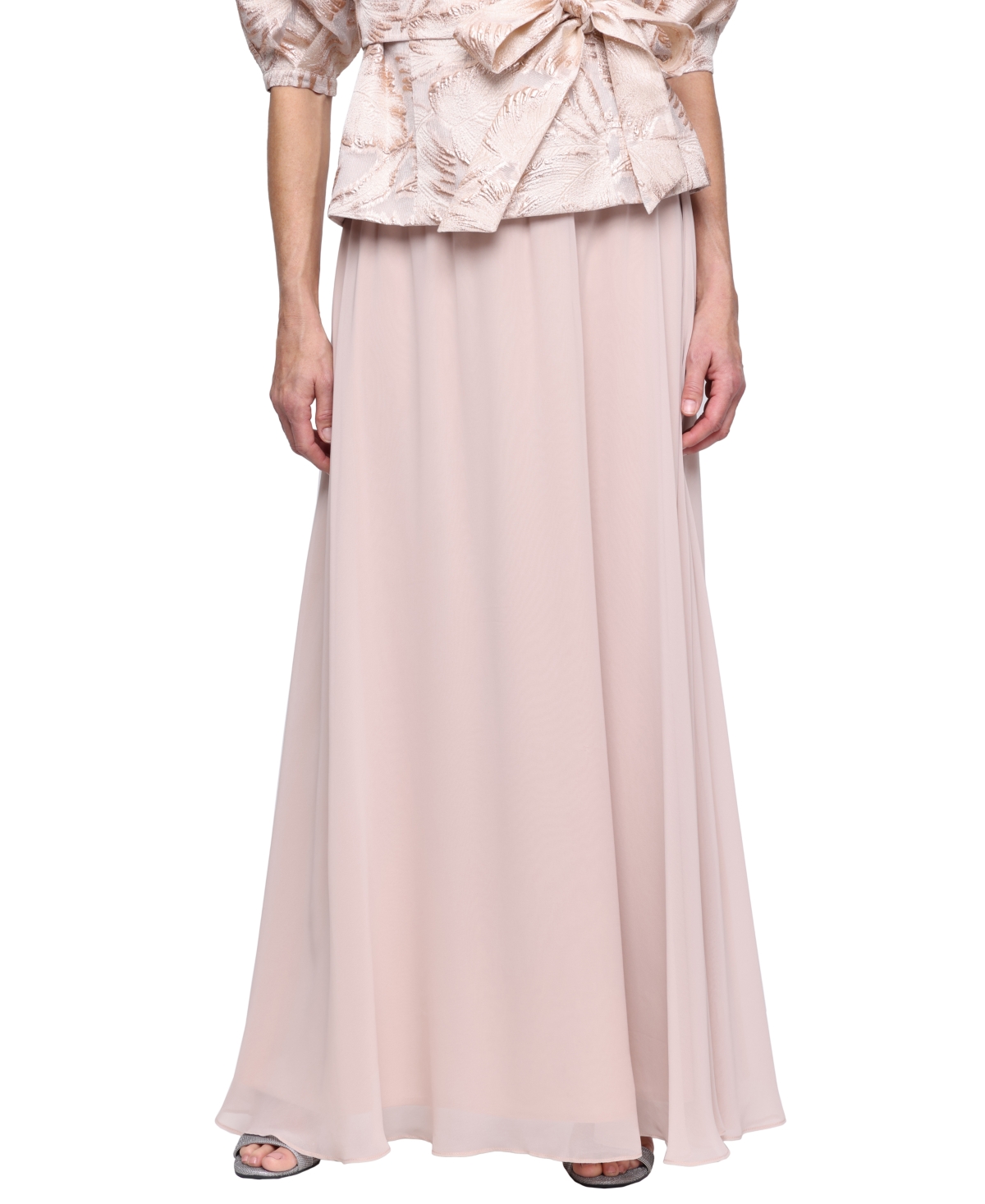 Alex Evenings Petite Long Pull-On Skirt – Taupe Alex Evenings Petite Long Pull-On Skirt – Taupe