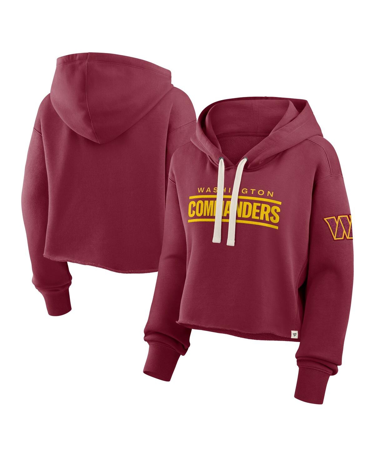 Fanatics Women’s Burgundy Washington Commanders Oversized Hometown Heritage Cropped Hoodie – Burgundy Fanatics Women’s Burgundy Washington Commanders Oversized Hometown Heritage Cropped Hoodie – Burgundy
