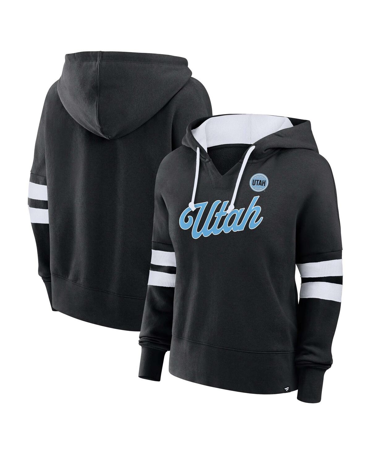 Fanatics Women’s Black Utah Hockey Club Oversized Seize V-Neck Pullover Hoodie – Black Fanatics Women’s Black Utah Hockey Club Oversized Seize V-Neck Pullover Hoodie – Black