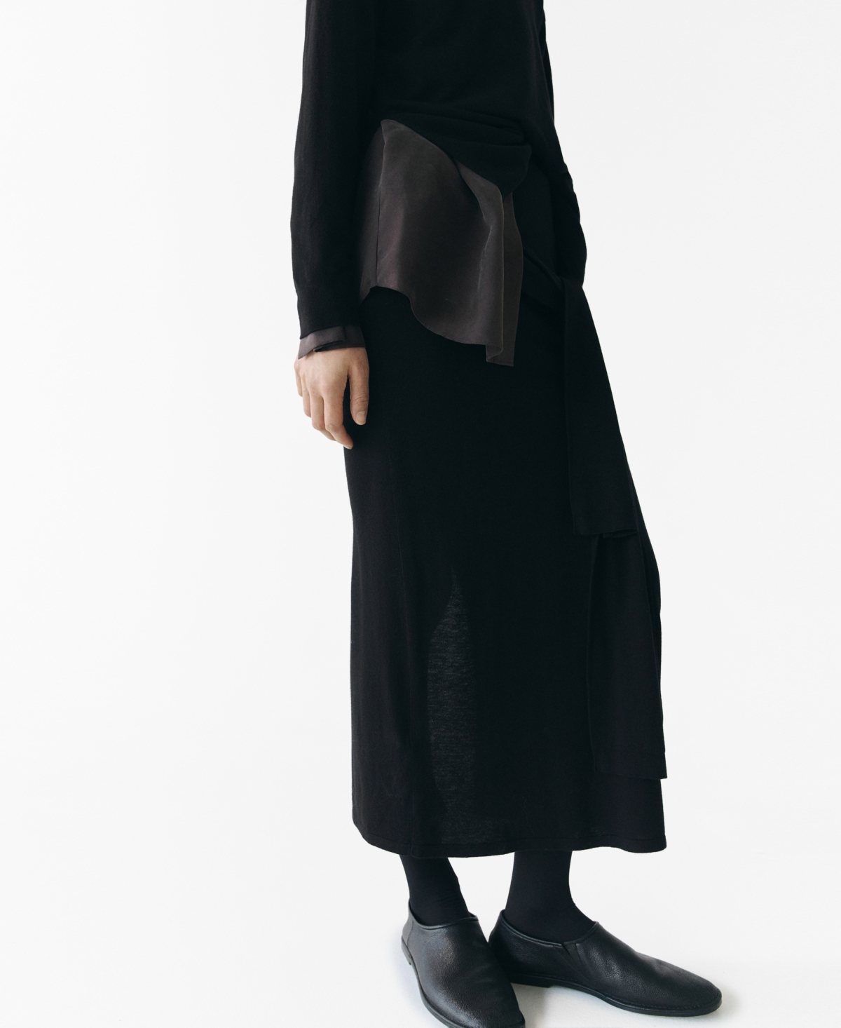 Mango Women’s Knot Detail Knitted Skirts – Black