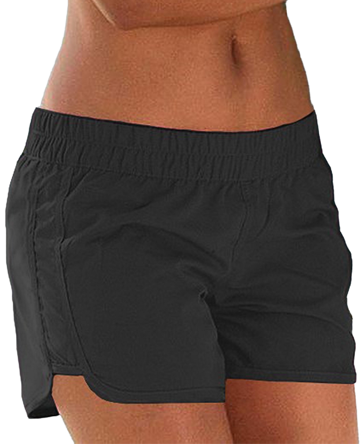 Lascana Women’s Sporty Cover up Beach Dress Shorts – Black