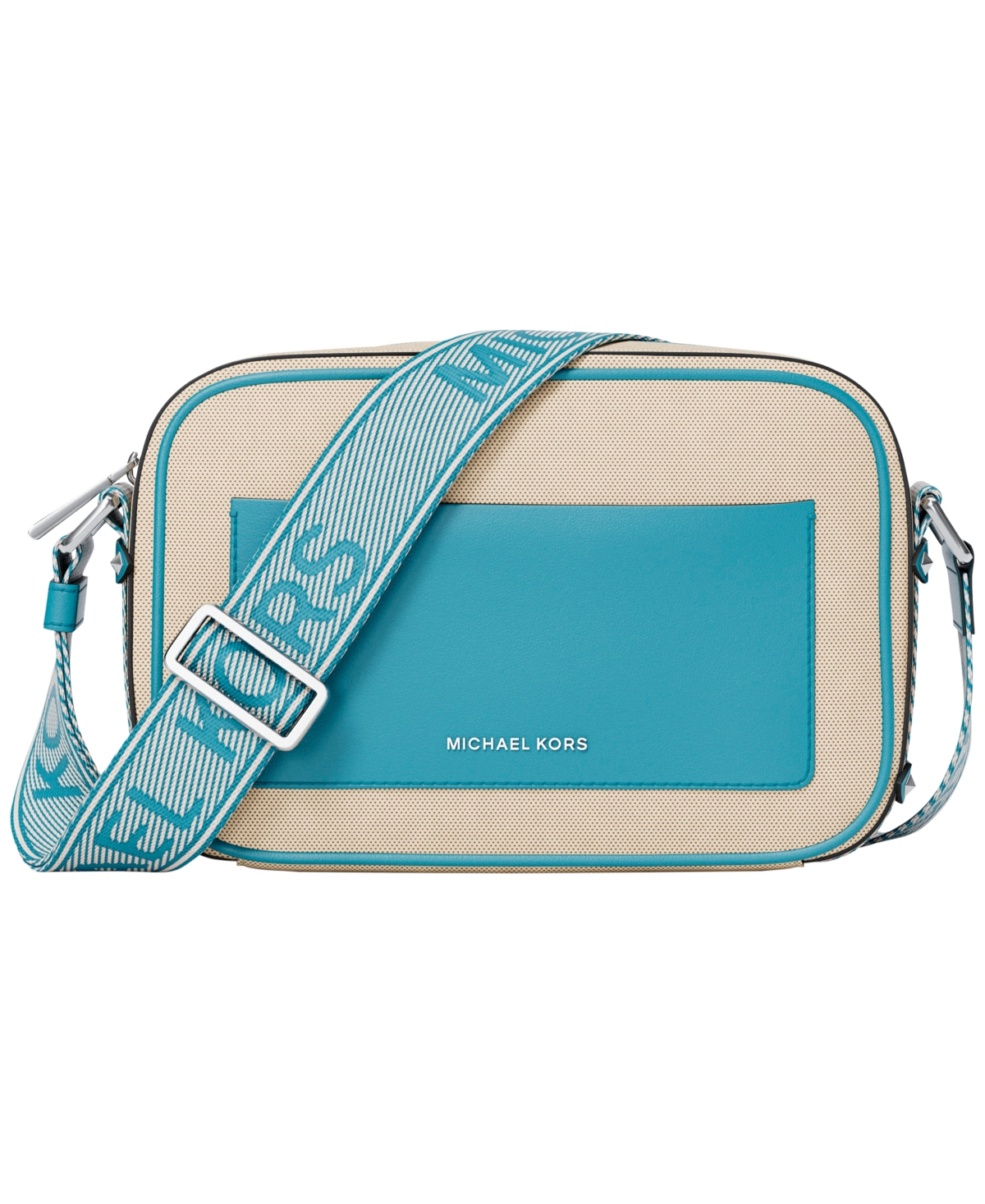 Michael Michael Kors Maeve Small East West Pocket Crossbody – Milos Blue