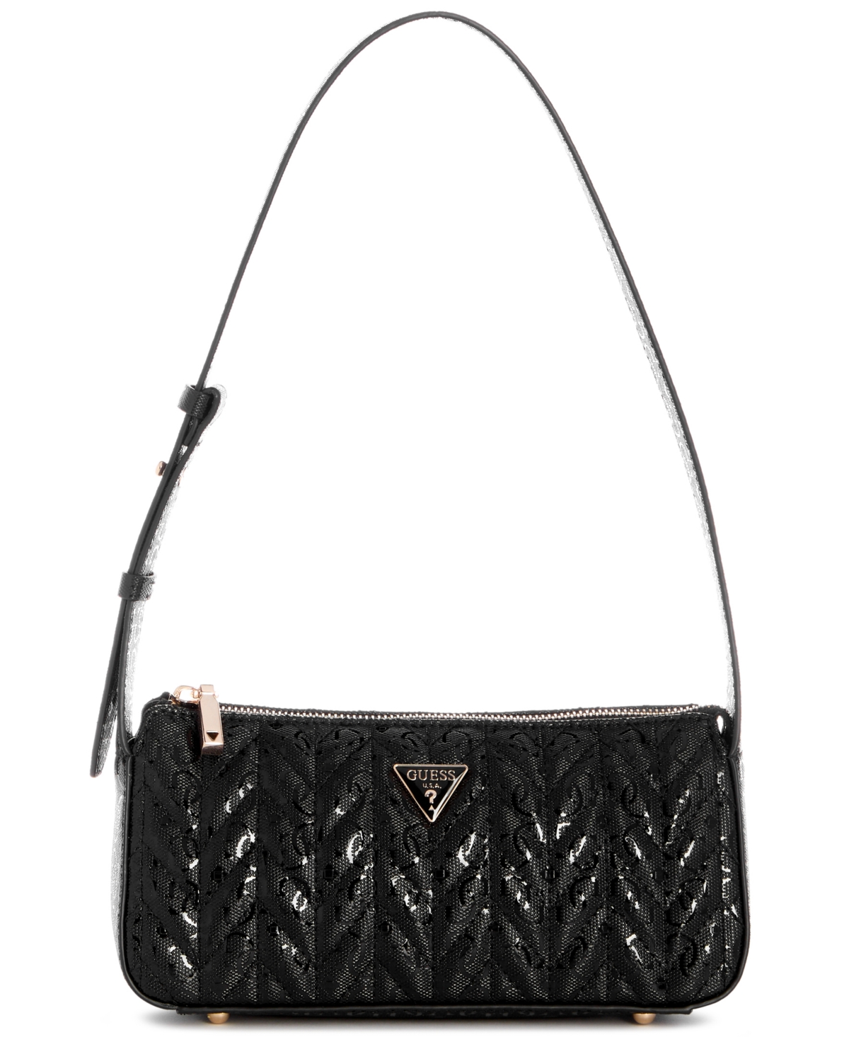 Guess Stacey Small Shoulder Handbag – Black Guess Stacey Small Shoulder Handbag – Black