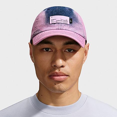 Nike Club Unstructured Denim Painter’s Strapback Hat in College Navy/Pink Foam Size: S-M