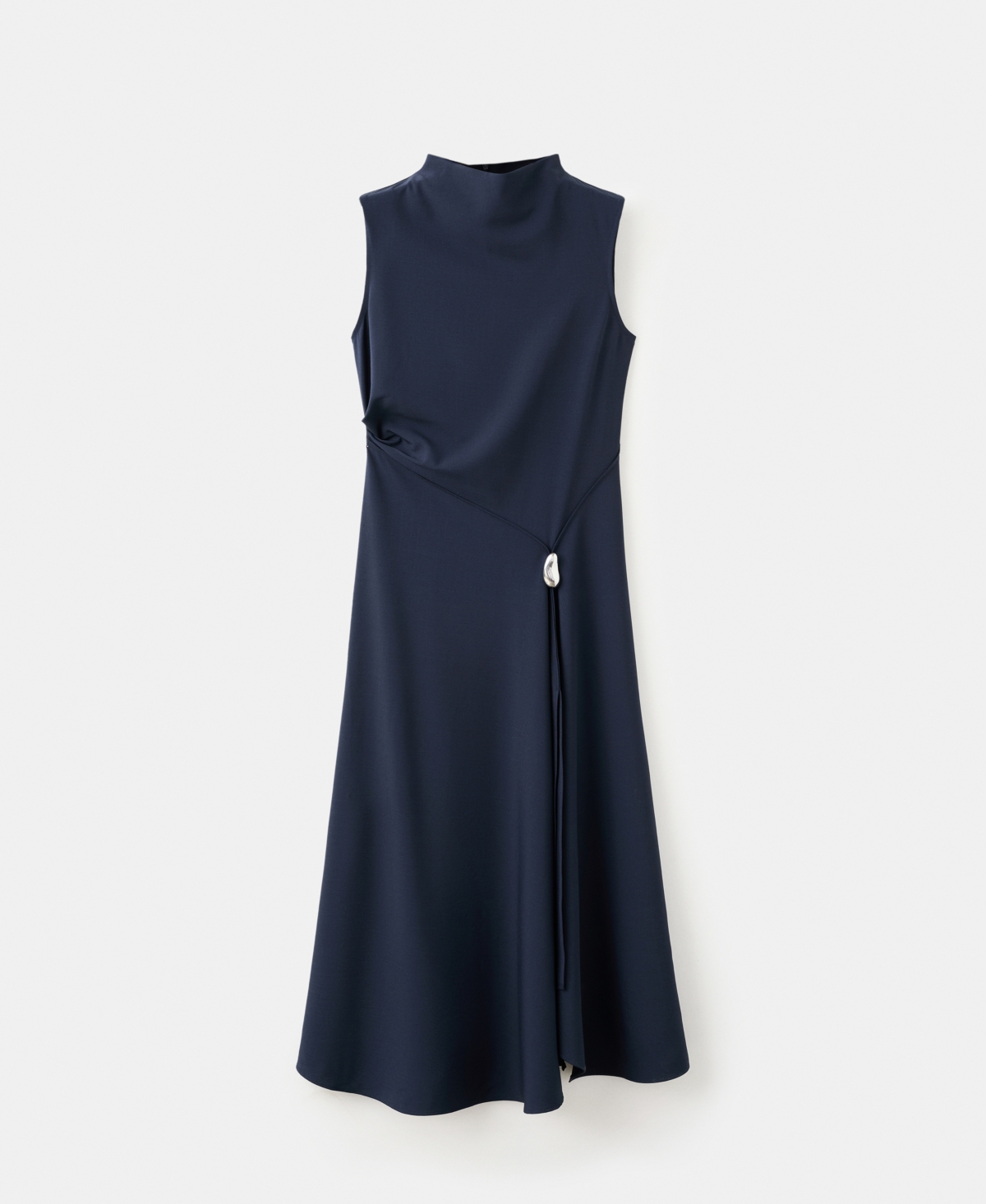 Mango Women’s Metal Embellishment A-Line Dress – Dark Navy