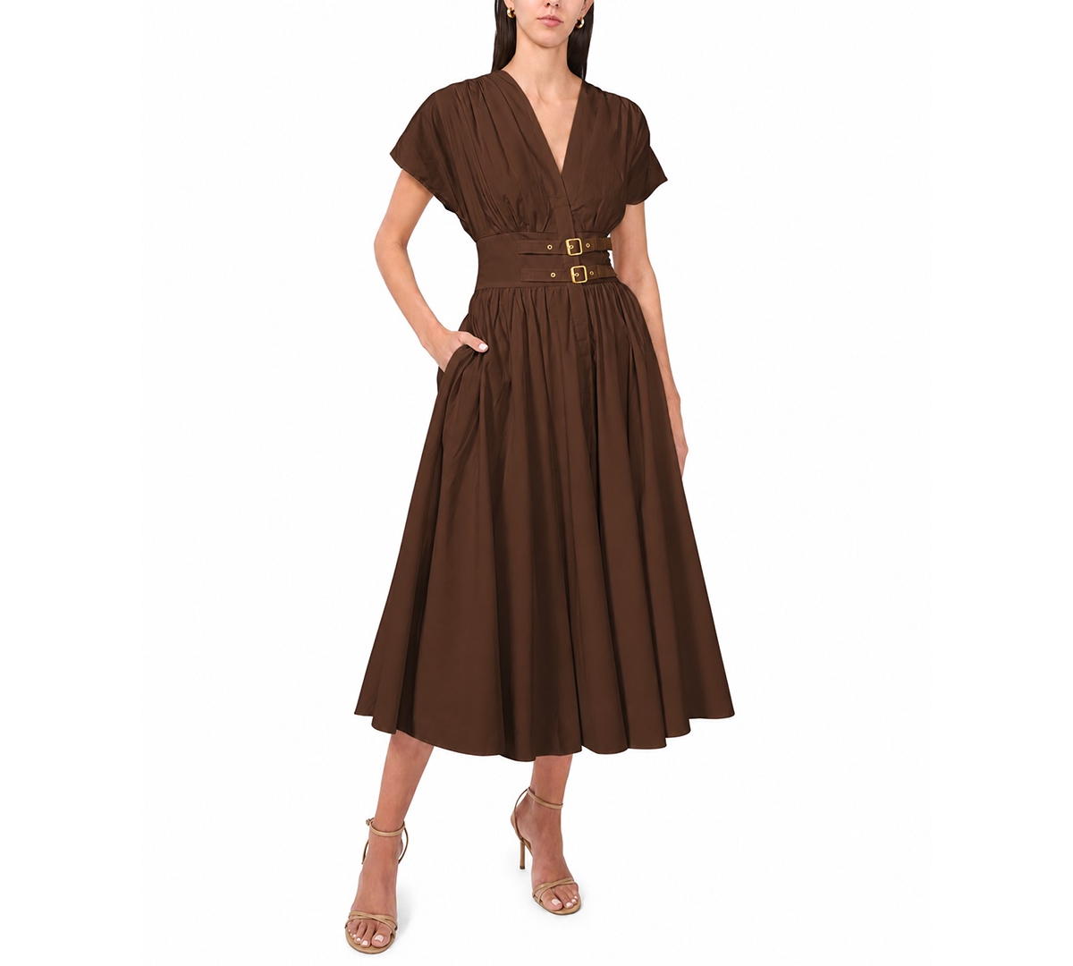 Parker Women’s Noa V-Neck Dress – Chicory Coffee