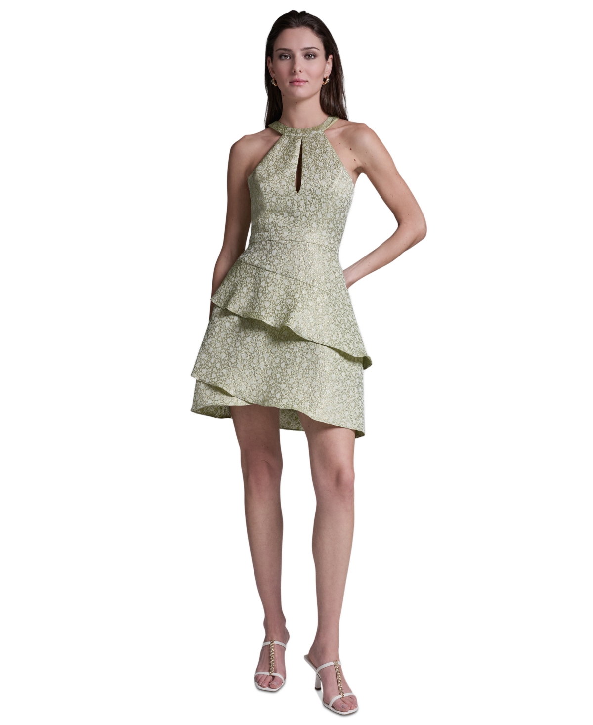Bcbg Women’s Metallic Halter Neck Fit & Flare Dress – Light Citrus Twist Multi Bcbg Women’s Metallic Halter Neck Fit & Flare Dress – Light Citrus Twist Multi