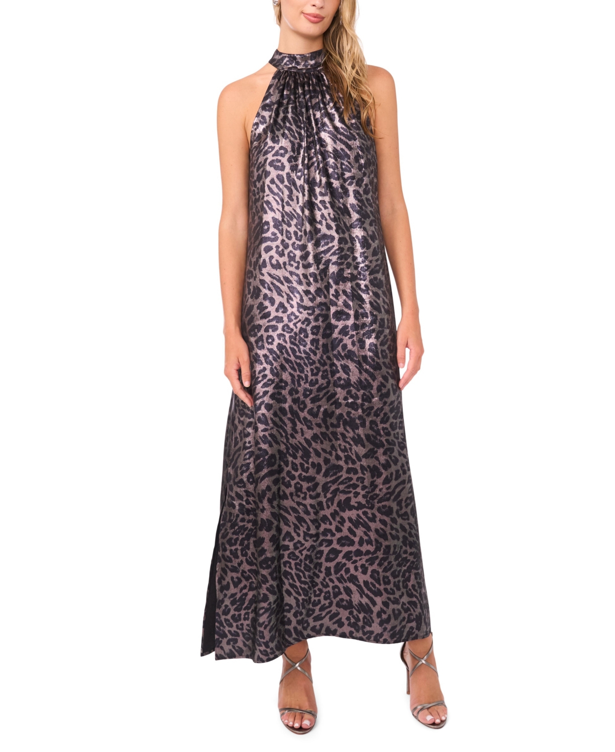 Vince Camuto Women’s Halter High-Neck Maxi Dress – Rich Black Vince Camuto Women’s Halter High-Neck Maxi Dress – Rich Black