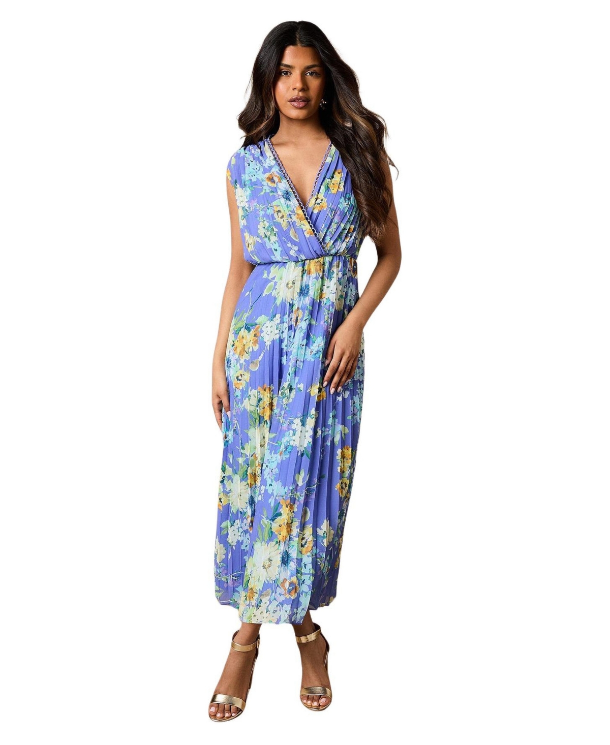 Oasis Women’s Occasion Wrap Maxi Dress – Blue Oasis Women’s Occasion Wrap Maxi Dress – Blue