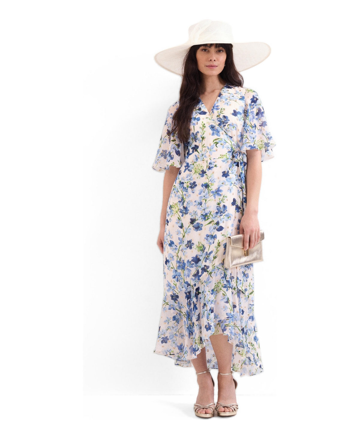 Phase Eight Women’s Juliette Midi Wrap Dress – White