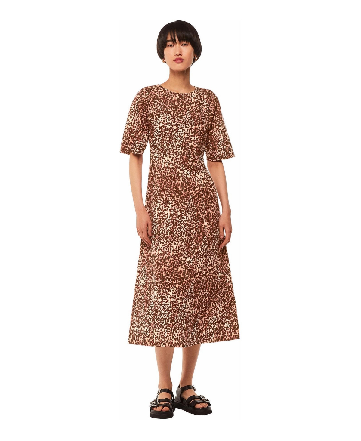 Whistles Women’s Marble Spot Veda Dress – Multicolour Whistles Women’s Marble Spot Veda Dress – Multicolour