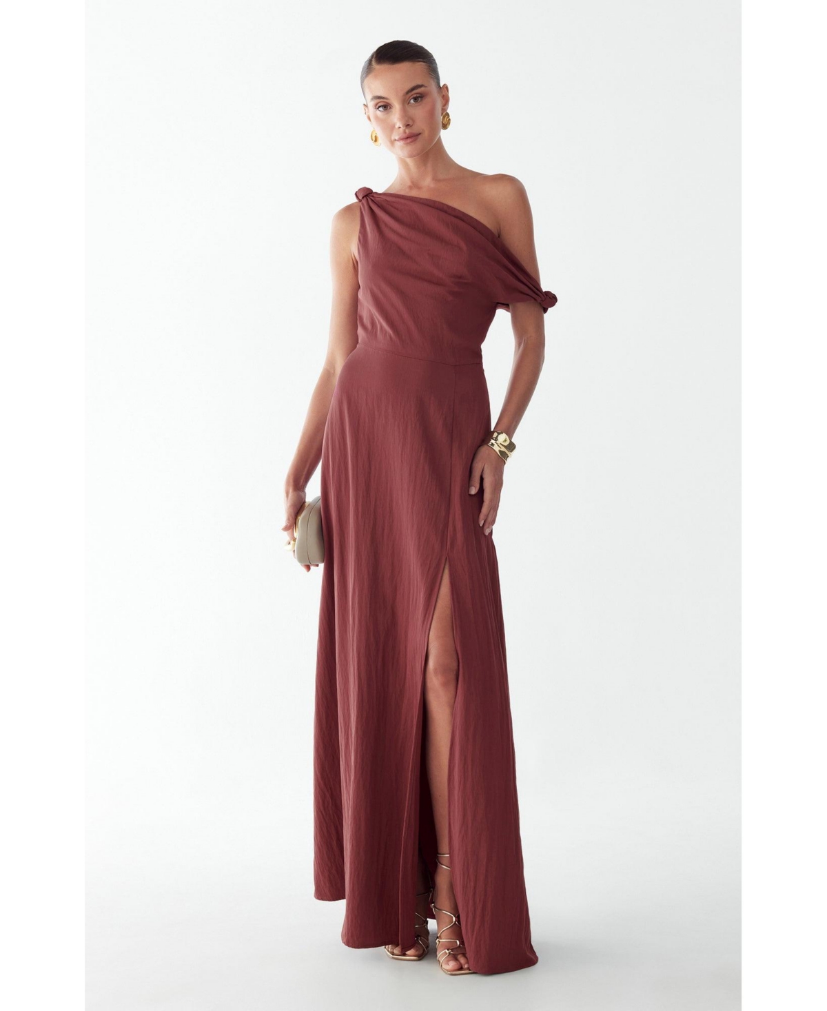 St Mrlo Women’s Elliot Maxi Dress – Burgundy