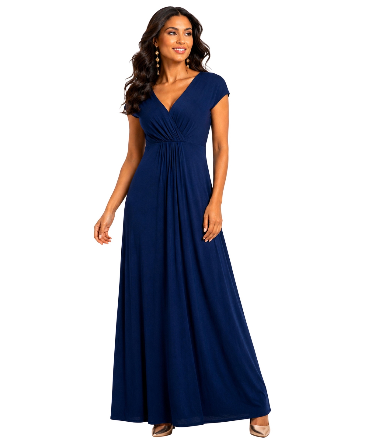 Alie Street London Women’s Sophia Maxi Dress – Navy blue
