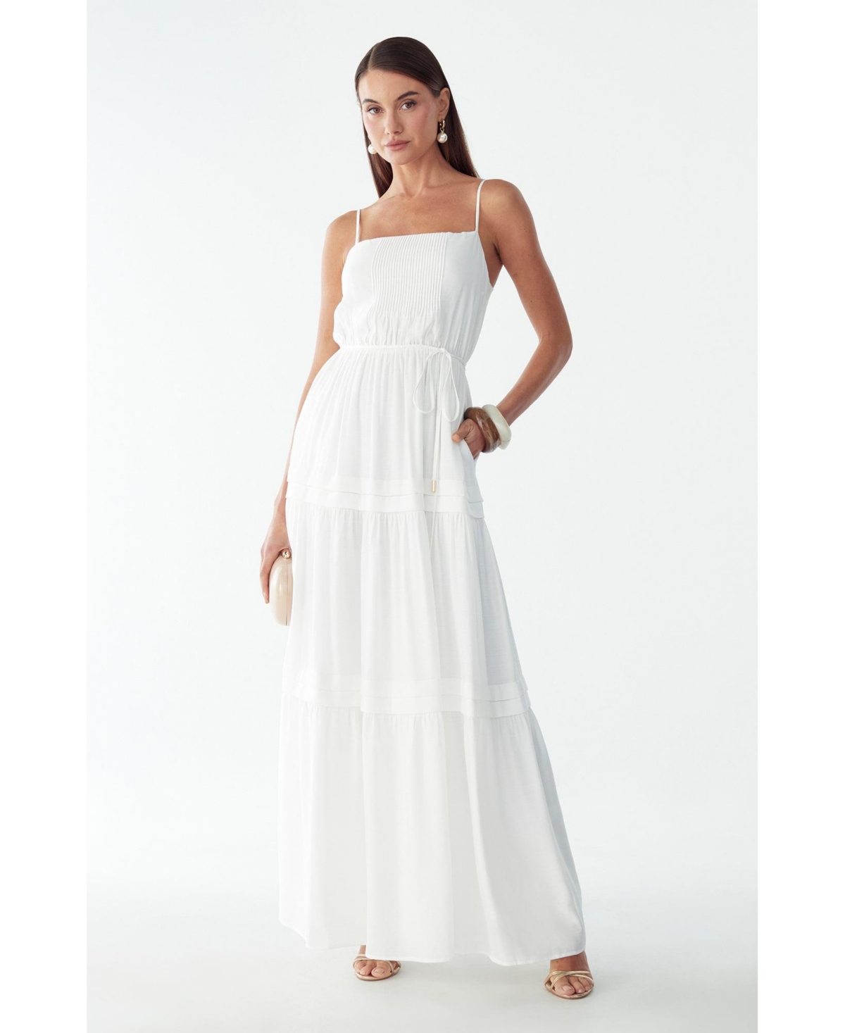 St Mrlo Women’s Roannah Maxi Dress – White St Mrlo Women’s Roannah Maxi Dress – White