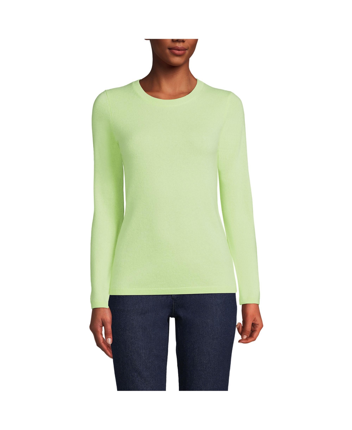Lands’ End Women’s Tall Cashmere Sweater – Fluorescent green Lands’ End Women’s Tall Cashmere Sweater – Fluorescent green