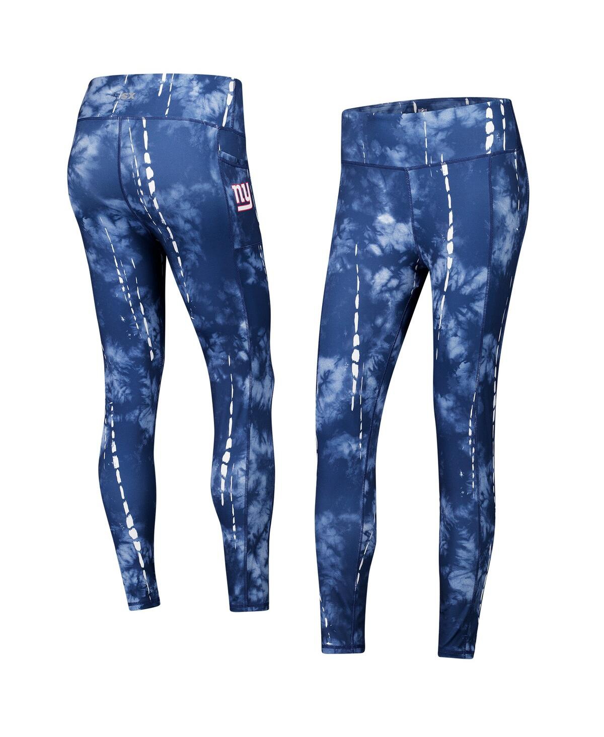 Msx by Michael Strahan Women’s Navy New York Giants Serena Tie-Dye Leggings – Navy
