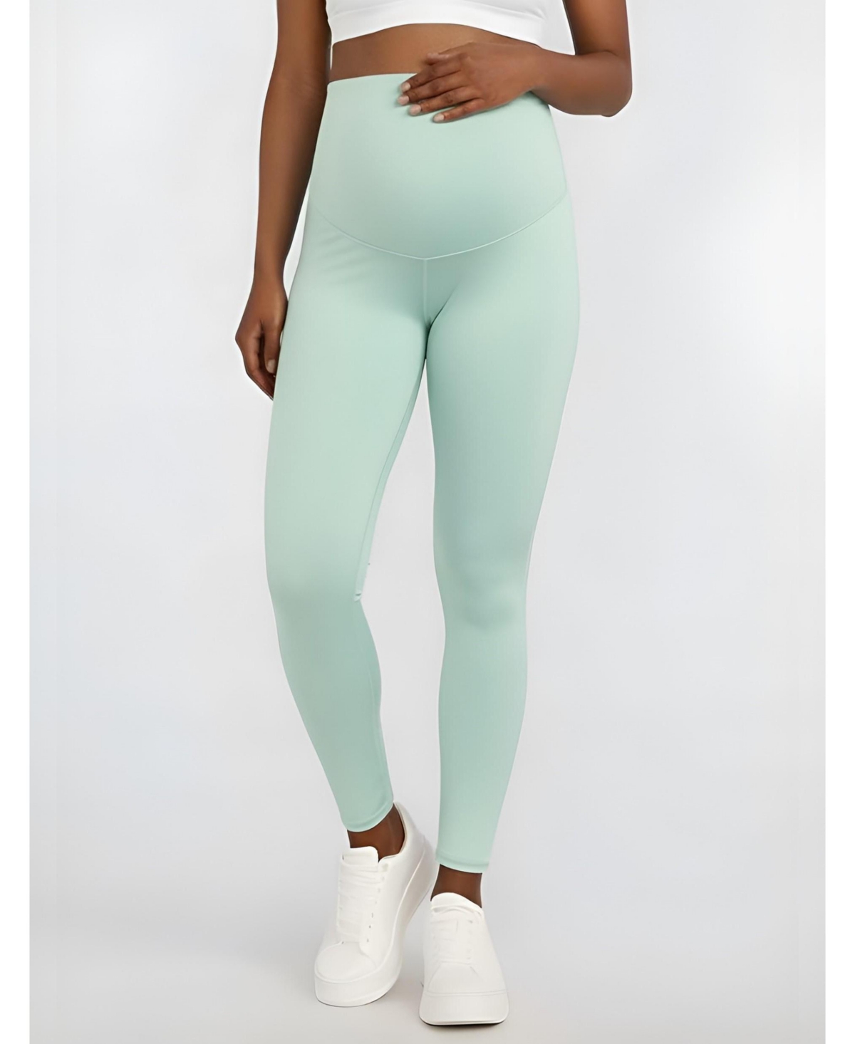 Motherhood Maternity Women’s Active Over the Belly Maternity Leggings – Motherhood Maternity – Whispering blue Motherhood Maternity Women’s Active Over the Belly Maternity Leggings – Motherhood Maternity – Whispering blue