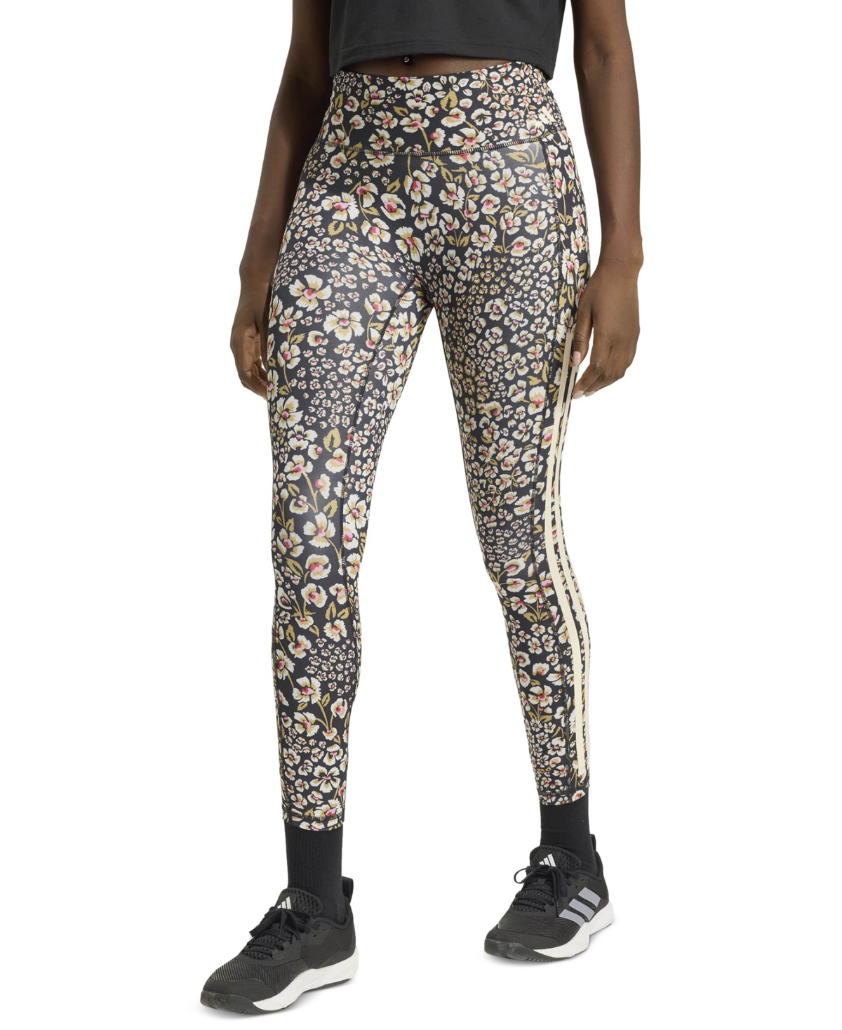 adidas Women’s Farm Floral High-Waisted Leggings with Pockets – Cream White/multicolor/cream White adidas Women’s Farm Floral High-Waisted Leggings with Pockets – Cream White/multicolor/cream White