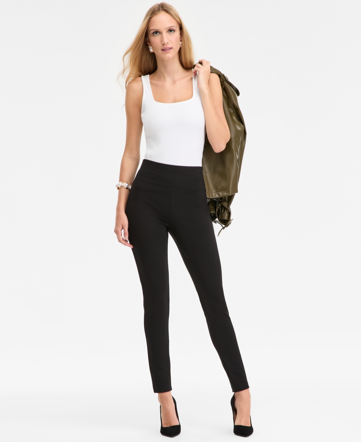 I.n.c. International Concepts Women’s High-Rise Ponte-Knit Leggings, Macy’s Exclusive – Deep Black I.n.c. International Concepts Women’s High-Rise Ponte-Knit Leggings, Macy’s Exclusive – Deep Black