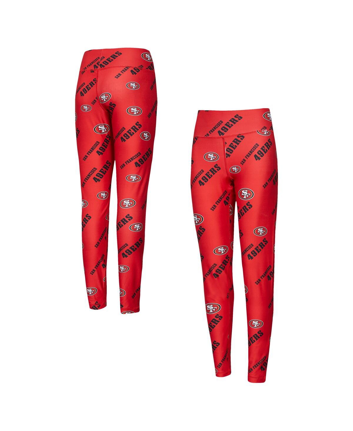 Concepts Sport Women’s Scarlet San Francisco 49ers Breakthrough Allover Print Knit Sleep Leggings – Scarlet Concepts Sport Women’s Scarlet San Francisco 49ers Breakthrough Allover Print Knit Sleep Leggings – Scarlet