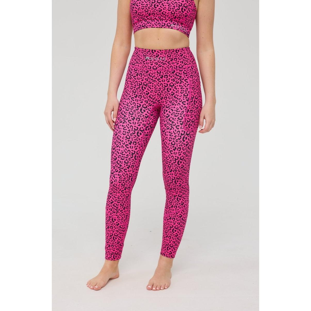 Oosc Women’s Infinite High Waisted Leggings – Pink Leopard – Pink leopard Oosc Women’s Infinite High Waisted Leggings – Pink Leopard – Pink leopard
