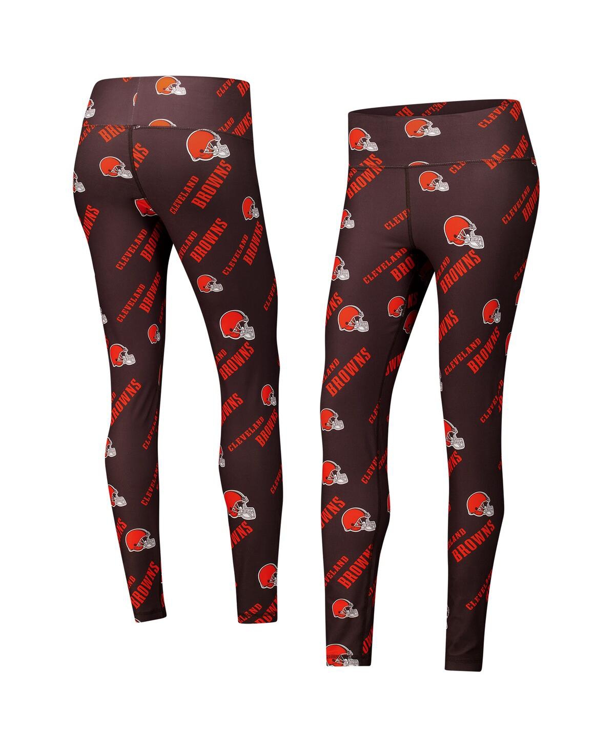 Concepts Sport Women’s Brown Cleveland Browns Breakthrough Allover Print Knit Sleep Leggings – Brown Concepts Sport Women’s Brown Cleveland Browns Breakthrough Allover Print Knit Sleep Leggings – Brown