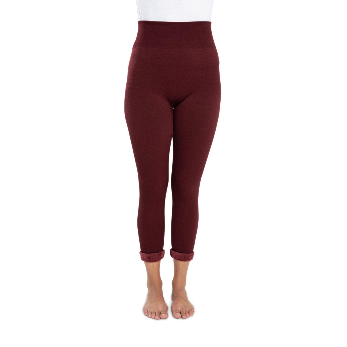 Muk Luks Women’s Fur Lined Leggings – Wine Muk Luks Women’s Fur Lined Leggings – Wine