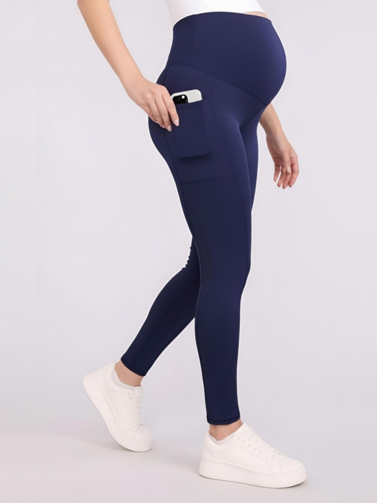 Women’s Over the Belly Side Pocket Active Maternity Leggings – Motherhood Maternity – Peacoat Women’s Over the Belly Side Pocket Active Maternity Leggings – Motherhood Maternity – Peacoat