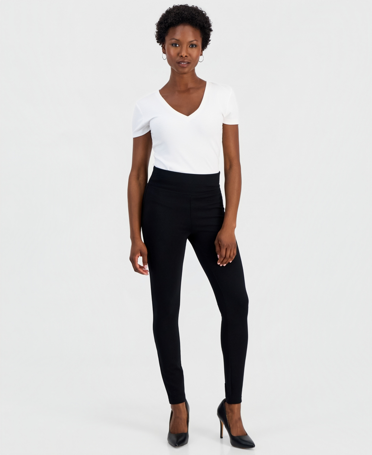 I.n.c. International Concepts Petite High-Rise Pull-On Leggings, Macy’s Exclusive – Deep Black I.n.c. International Concepts Petite High-Rise Pull-On Leggings, Macy’s Exclusive – Deep Black