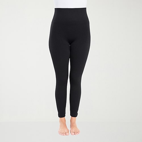 Muk Luks Womens Full Length Leggings, Medium-large, Black