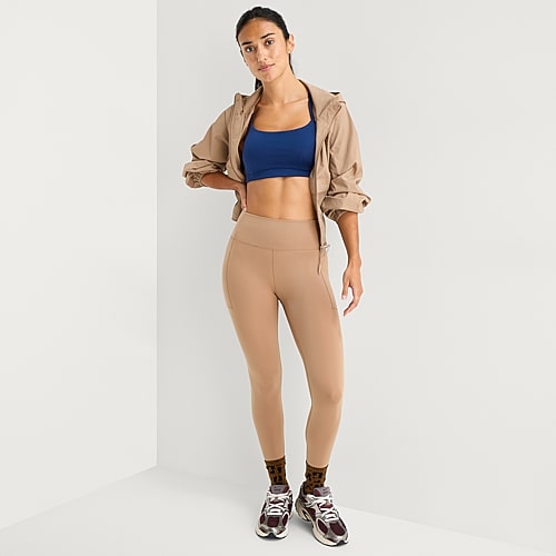 Xersion EverUltra Womens Quick Dry High Rise 25″ 7/8 Ankle Legging, Small, Brown Xersion EverUltra Womens Quick Dry High Rise 25″ 7/8 Ankle Legging, Small, Brown