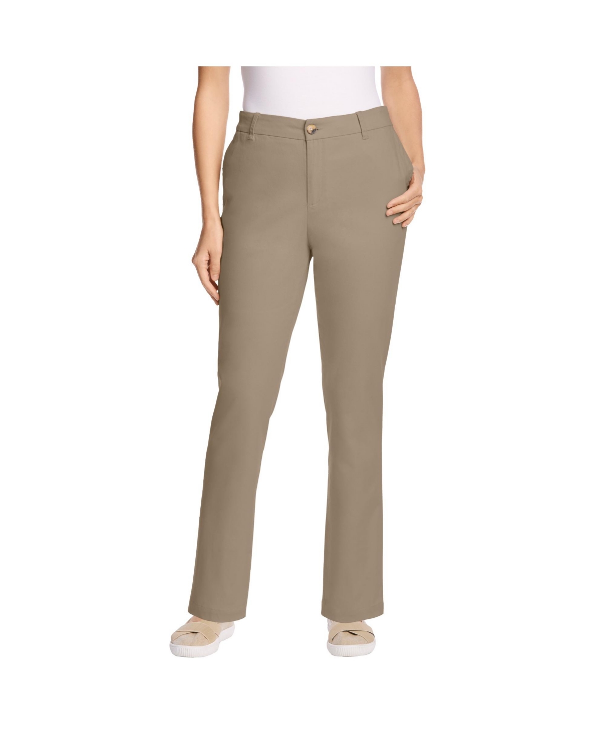 Woman Within Women’s Within Tall Adjustable Waist Straight-Leg Chino – Bark Woman Within Women’s Within Tall Adjustable Waist Straight-Leg Chino – Bark