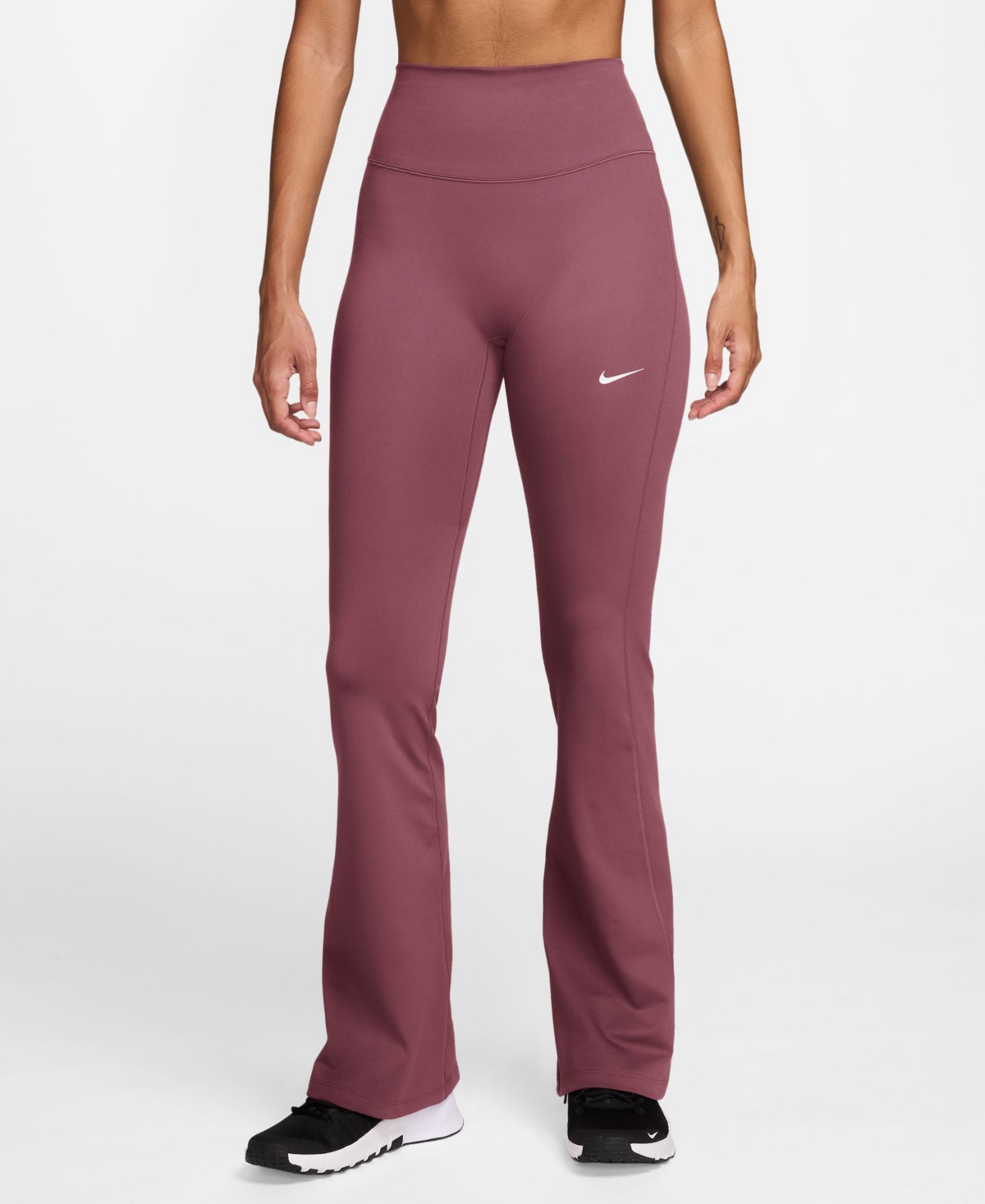 Nike Women’s High-Waisted Flared Leggings – Light Magenta/White Nike Women’s High-Waisted Flared Leggings – Light Magenta/White