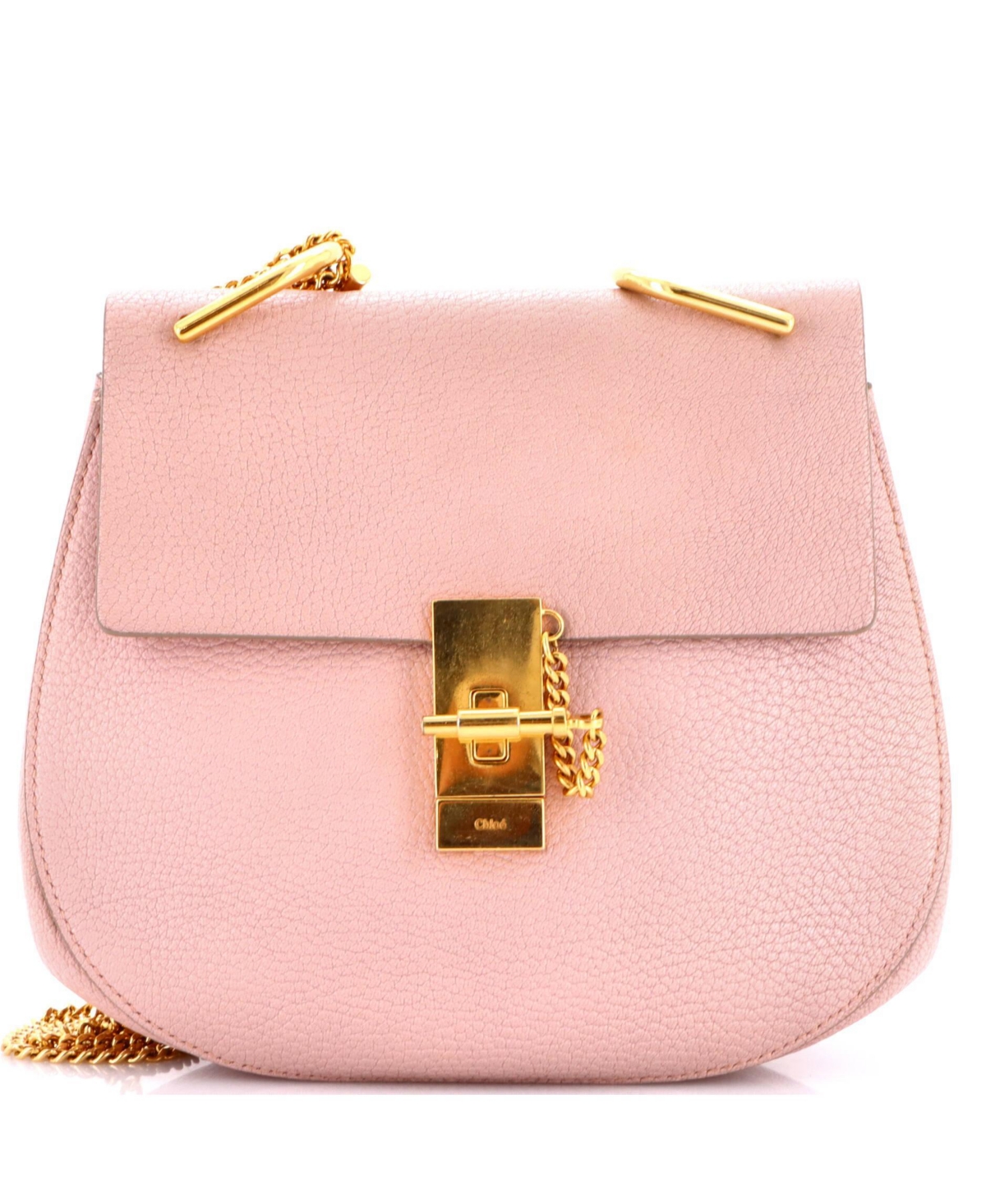 Pre-Owned Chloe Small Drew Crossbody Bag Leather – Pink