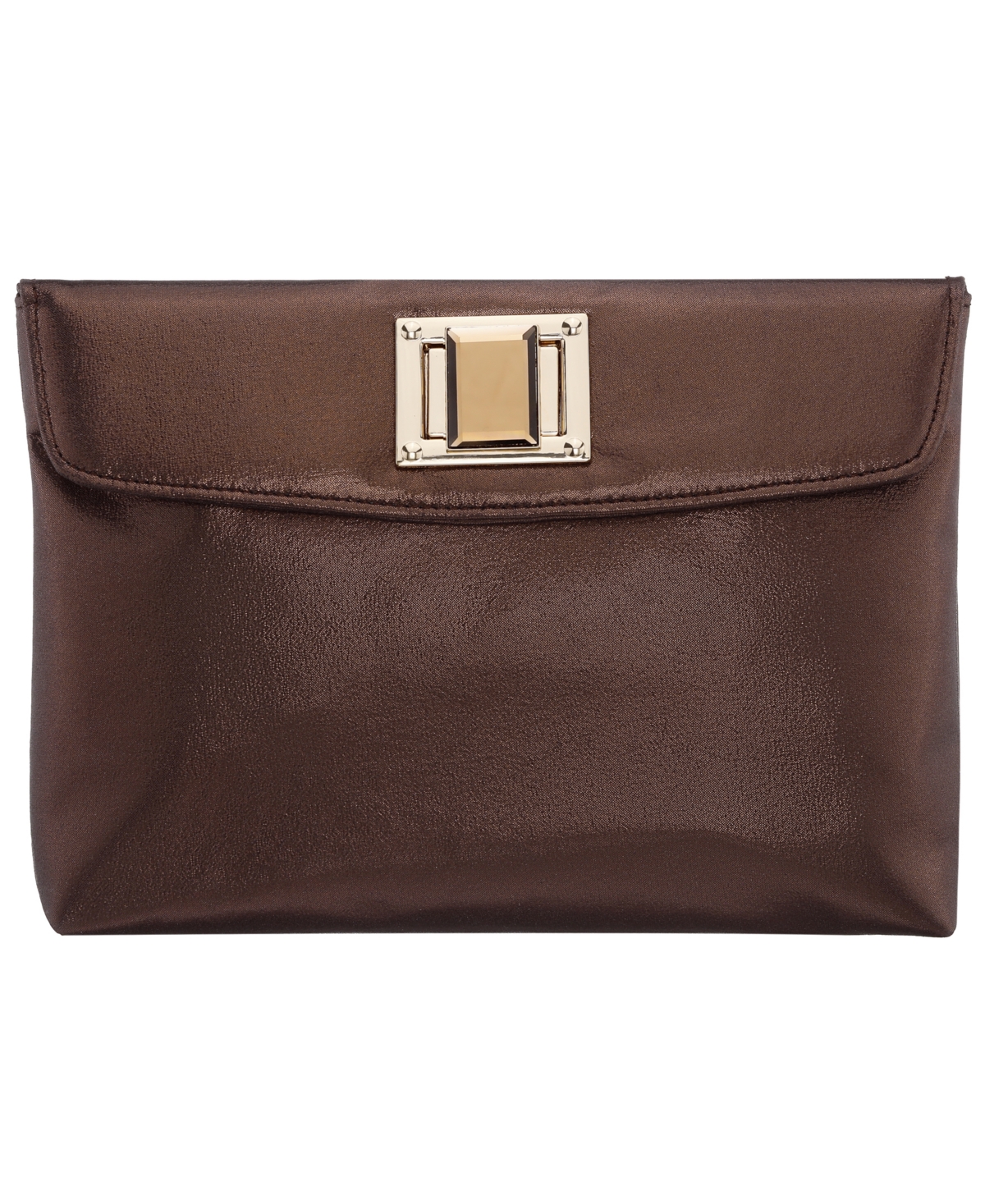 Nina Grayson Soft Slouchy Small Clutch Handbag – Bronze Nina Grayson Soft Slouchy Small Clutch Handbag – Bronze