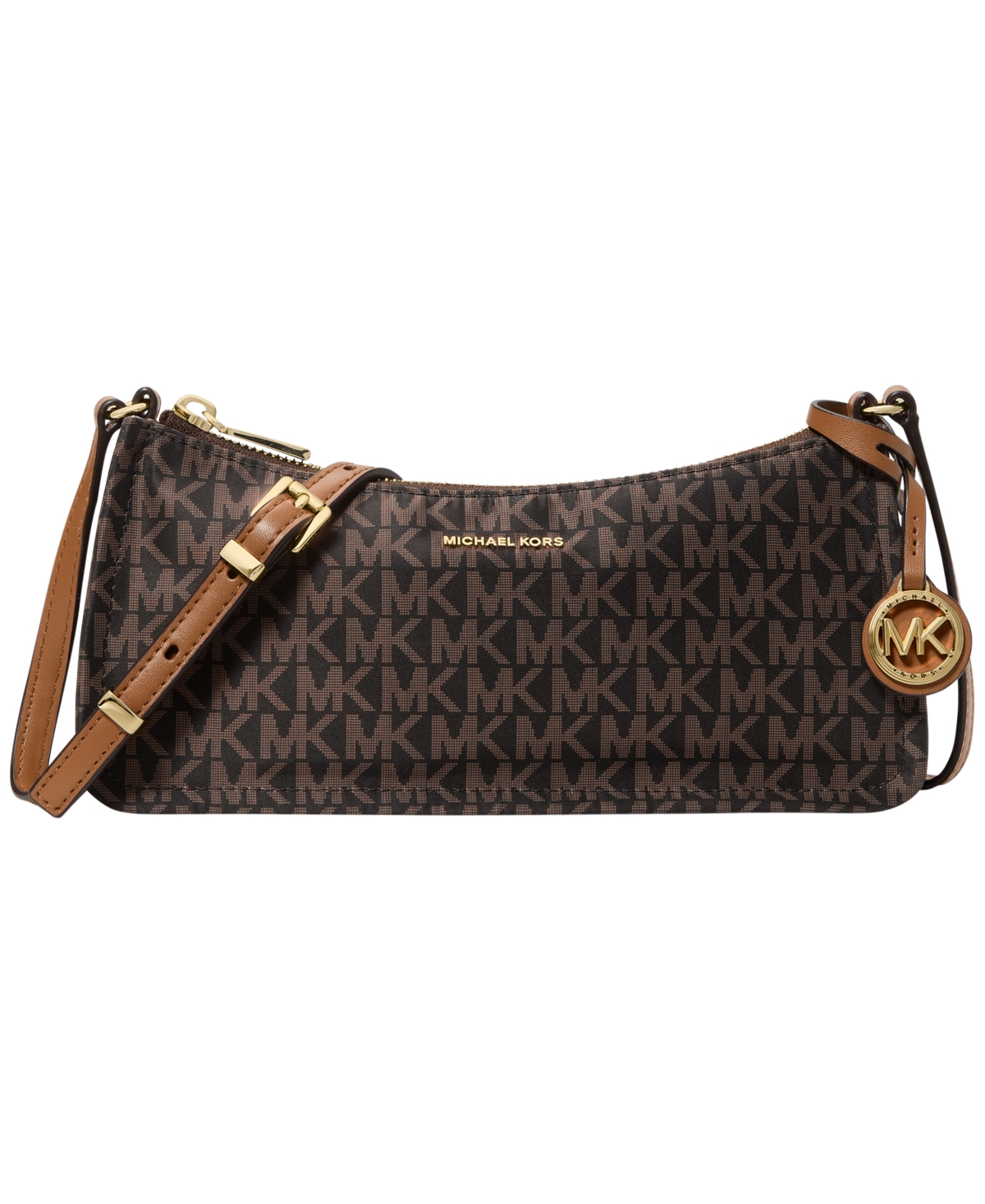 Michael Michael Kors Signature Zadie Small East West Crossbody Handbag – Brown/Acorn Michael Michael Kors Signature Zadie Small East West Crossbody Handbag – Brown/Acorn