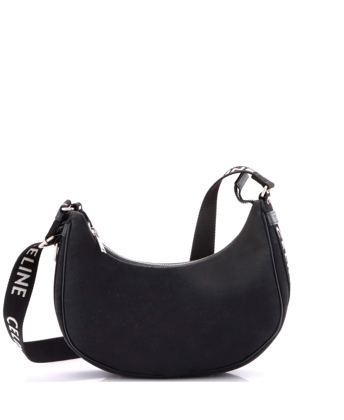 Pre-Owned Celine Ava Shoulder Bag Triomphe Canvas – Black