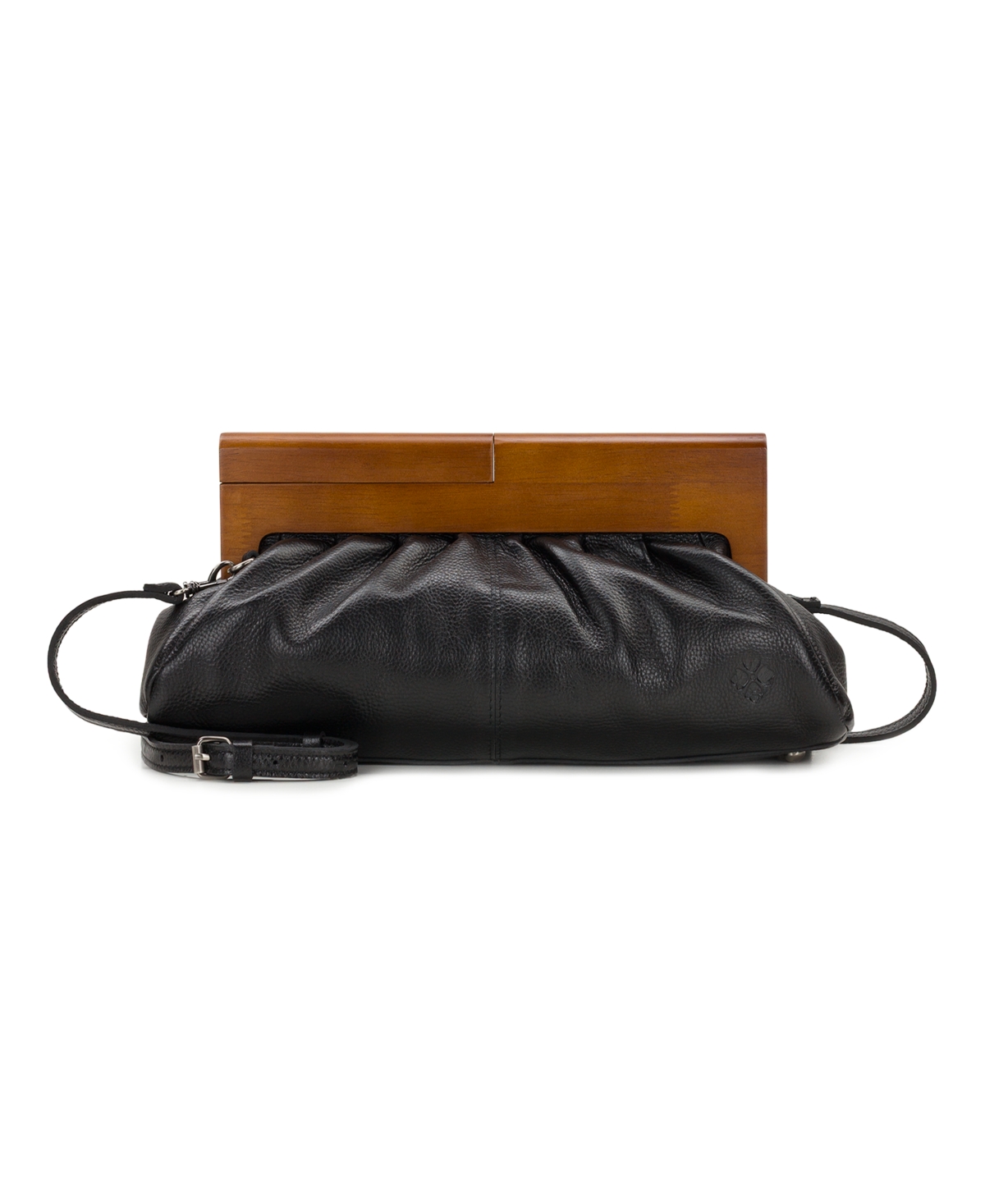 Patricia Nash Appoline Wooden Frame Large Crossbody Bag – Black Patricia Nash Appoline Wooden Frame Large Crossbody Bag – Black