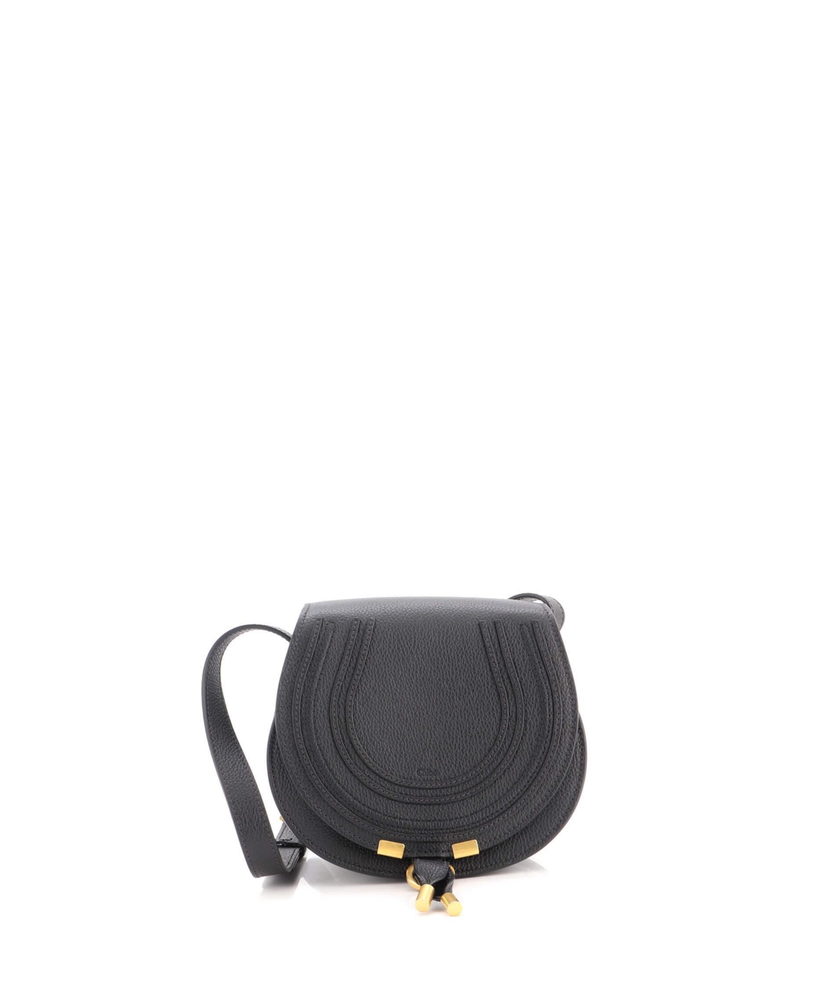 Pre-Owned Chloe Mini Marcie Crossbody Bag Leather – Black Pre-Owned Chloe Mini Marcie Crossbody Bag Leather – Black
