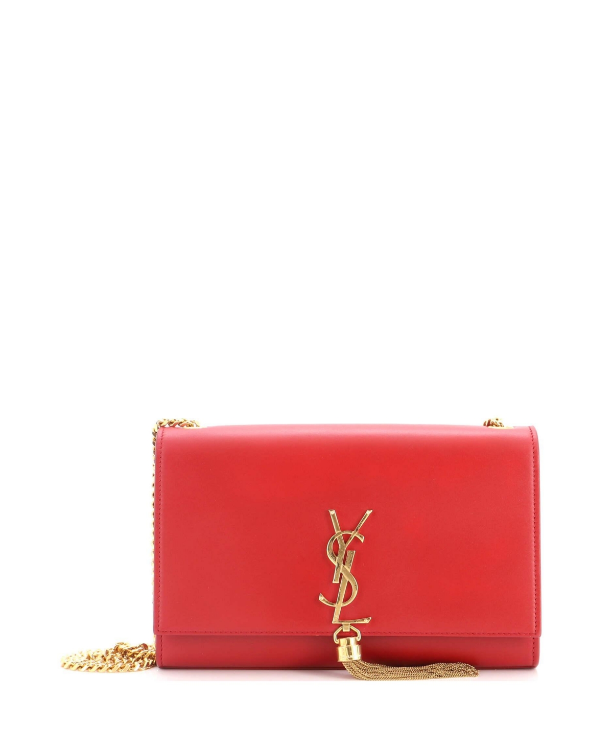 Pre-Owned Saint Laurent Medium Classic Monogram Tassel Crossbody Bag Leather – Red Pre-Owned Saint Laurent Medium Classic Monogram Tassel Crossbody Bag Leather – Red