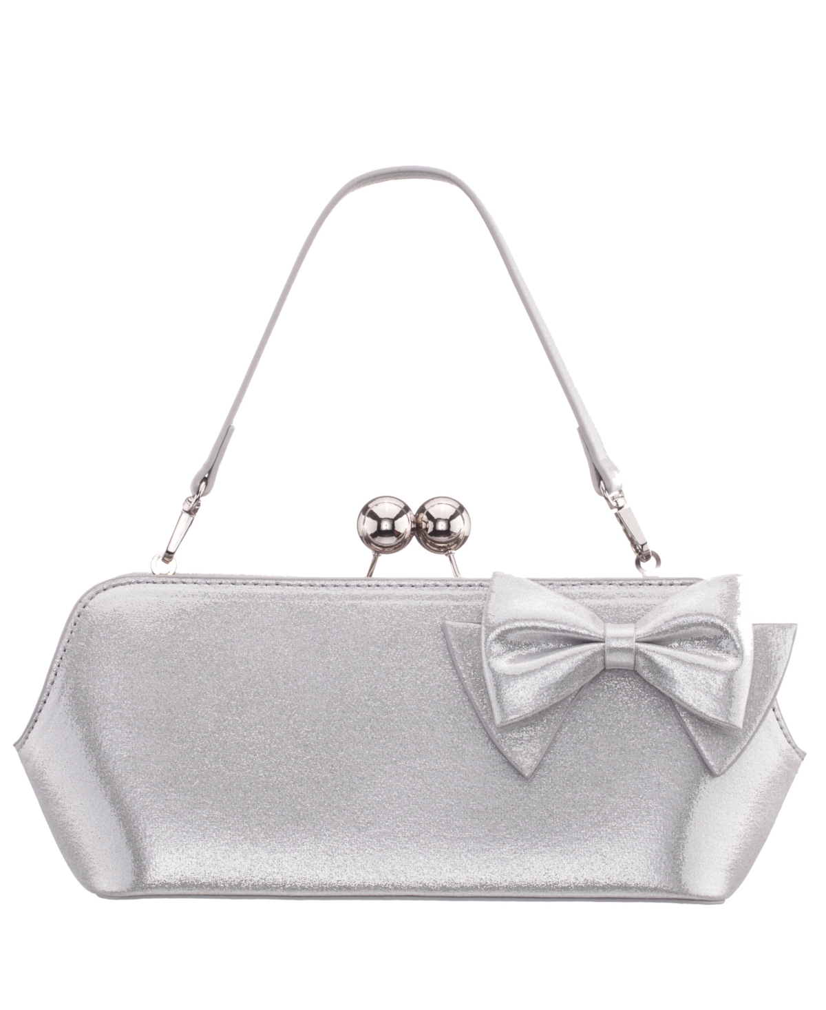 Nina Kenji Vintage Style Small Frame Handbag – True Silver